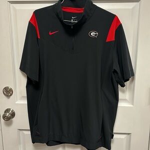 Nike UGA quarter zip on field game piece
